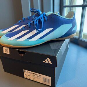 Adidas X Crazyfast.4 IN Bright Royal White Solar Red Mens Size 11 indoor Soccer